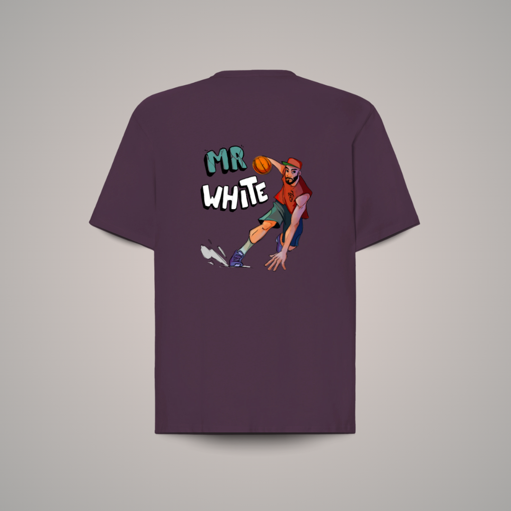 Camiseta Oversize Mr. White back/front
