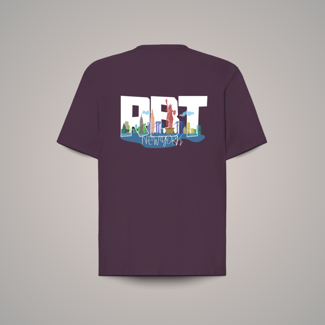 Camiseta Oversize RBT Skyline New York