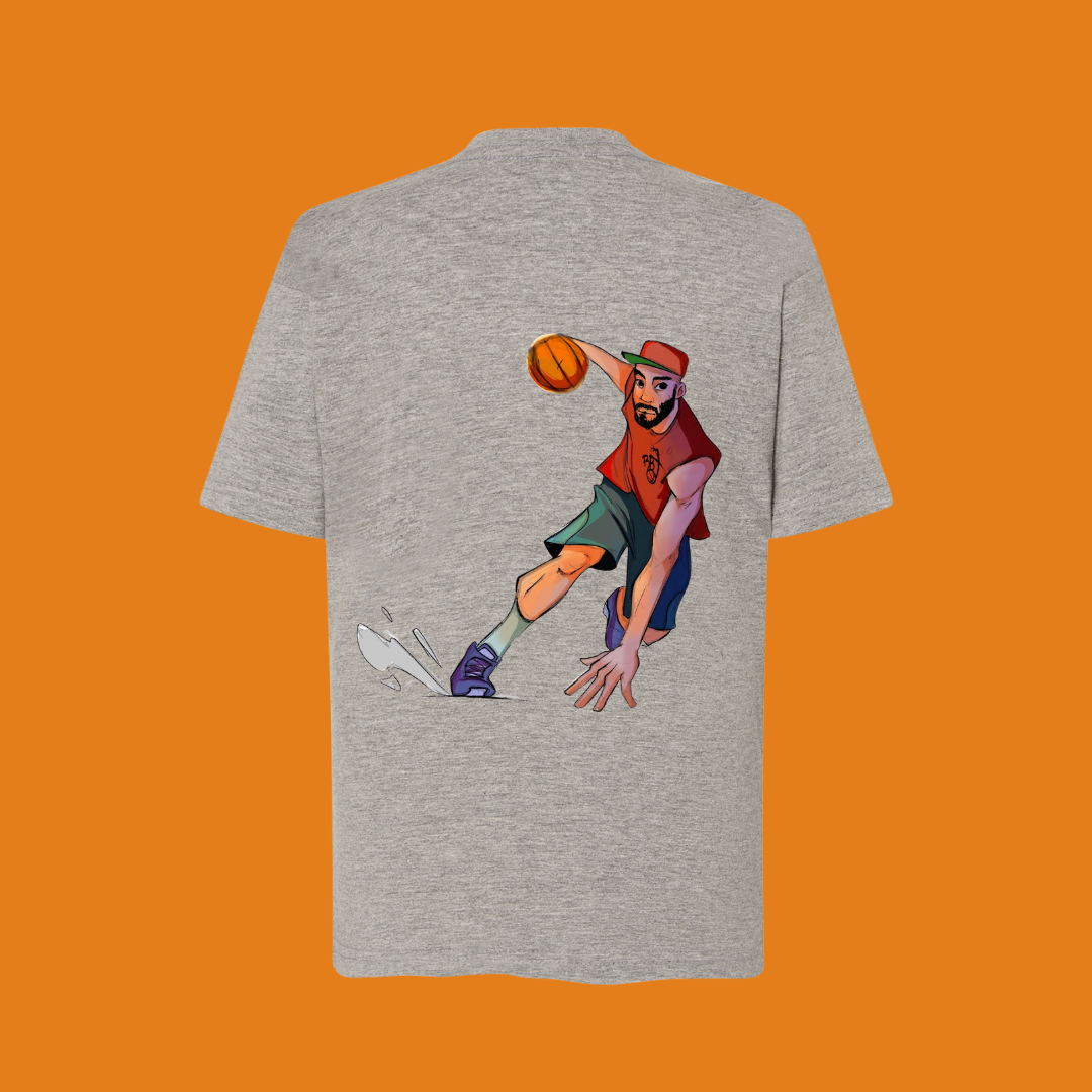 camiseta premium 00% algodón infantil jugador baloncesto