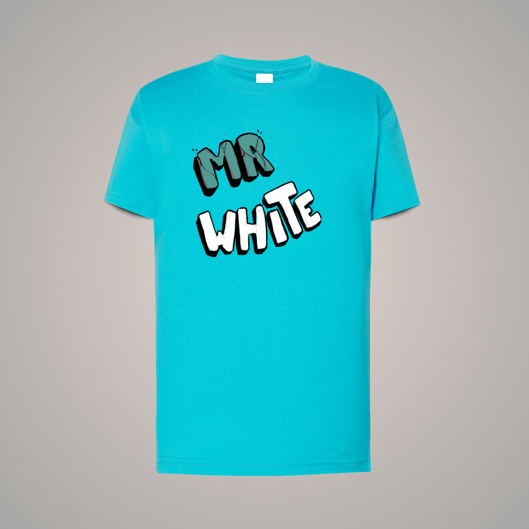 Camiseta Infantil Turquesa Mr. White