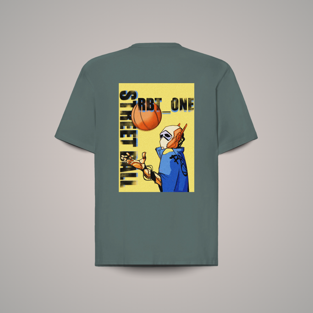 Camiseta Oversize RBT-ONE back/front