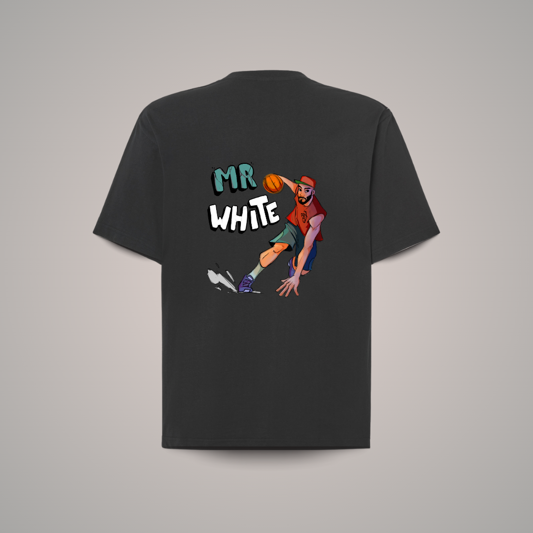 Camiseta Oversize Mr. White back/front