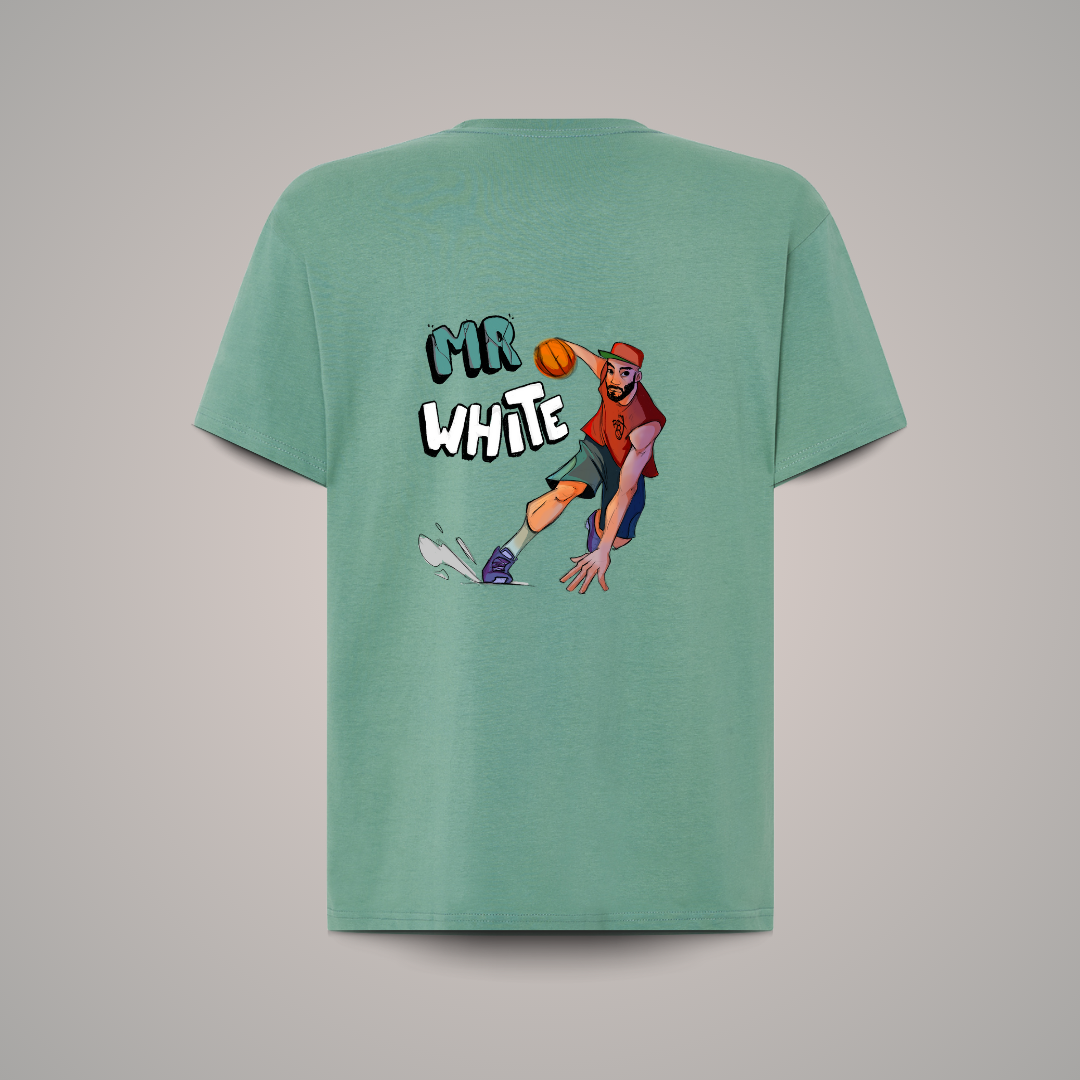 Camiseta Algodón Mr. White back/front