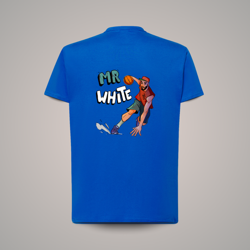 Camiseta Algodón Mr. White back/front
