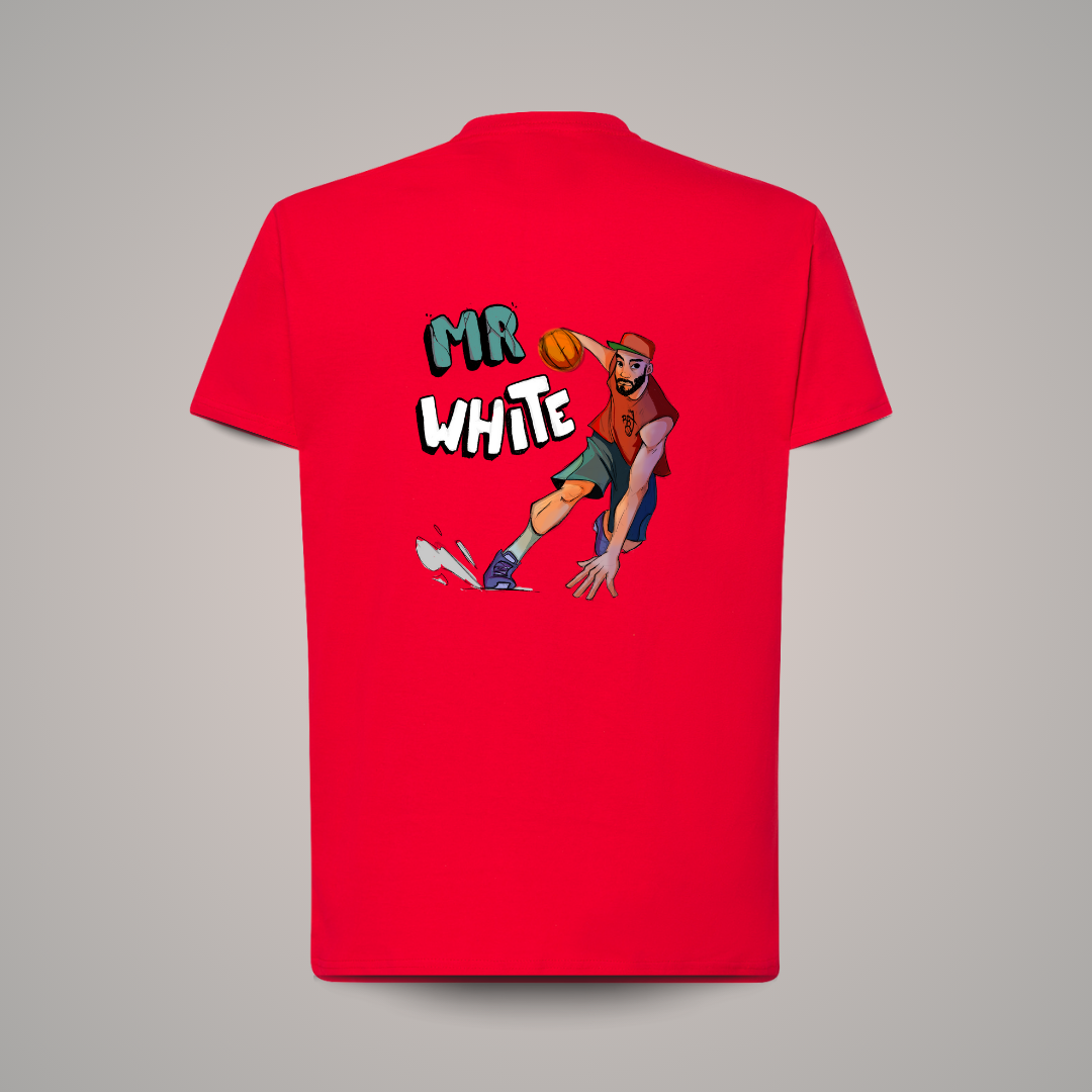 Camiseta Algodón Mr. White back/front