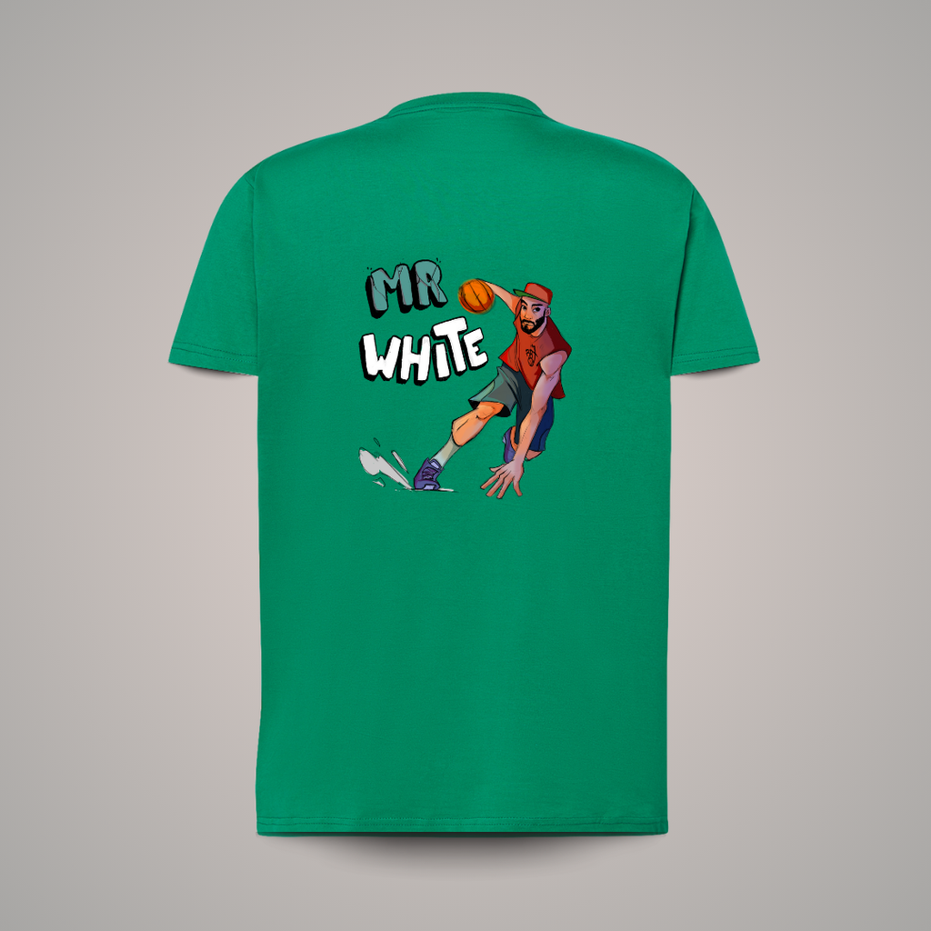 Camiseta Algodón Mr. White back/front