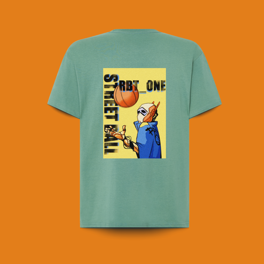 camiseta premium RBT-ONEespalda. para amantes del baloncesto