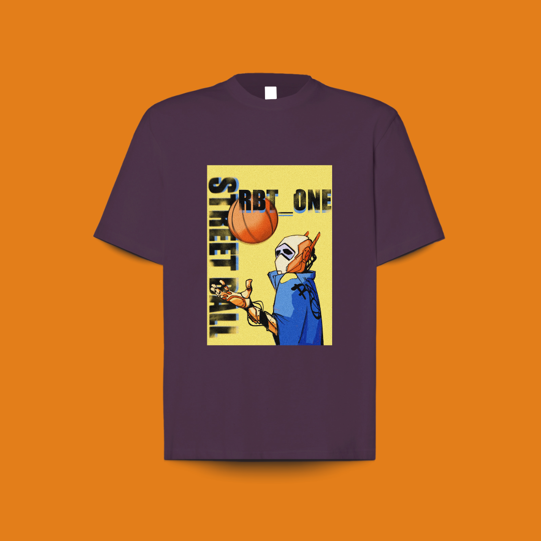 camiseta 100% algodón future dark RBT-ONE pecho. para amantes del baloncesto