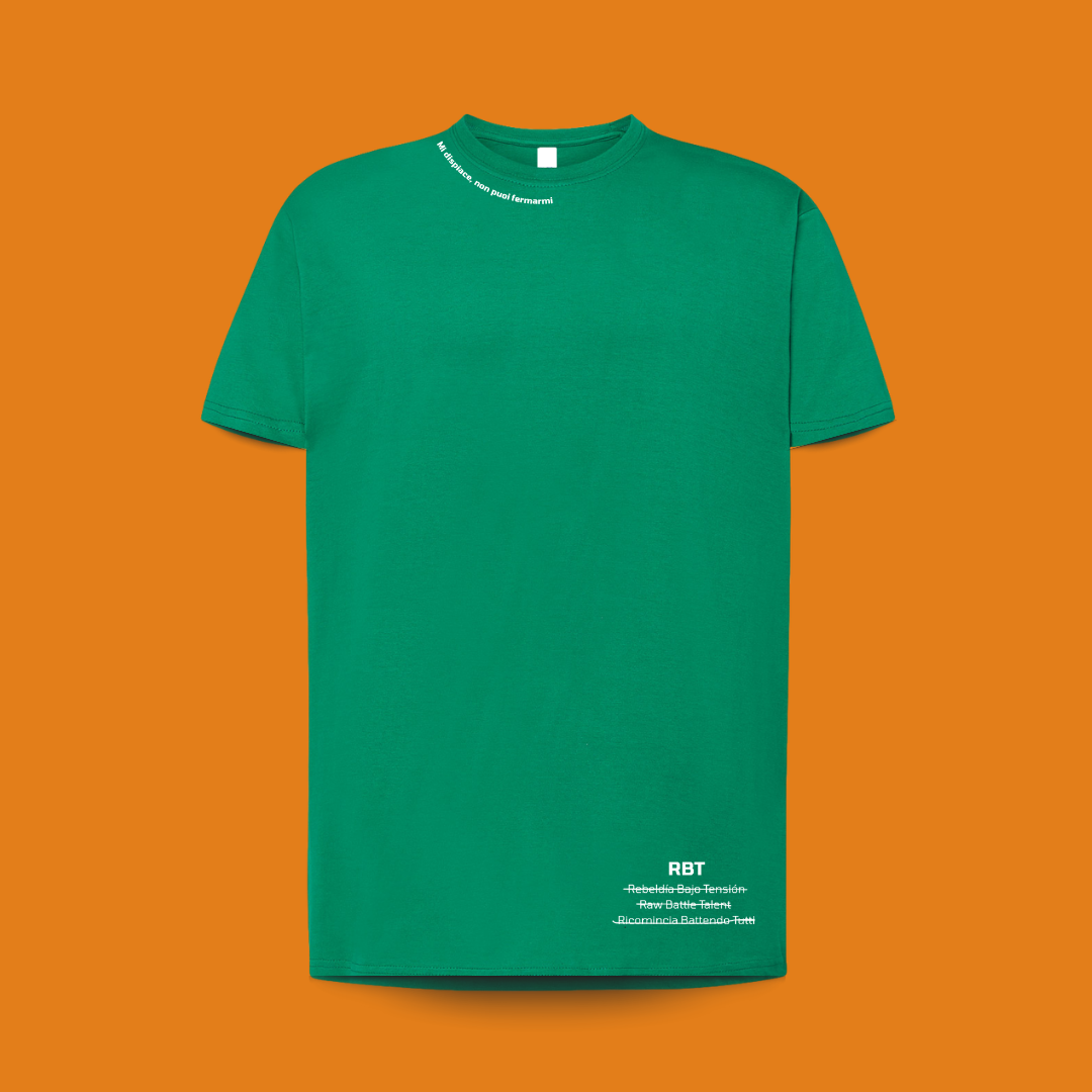 camiseta verde premium textos mr. white