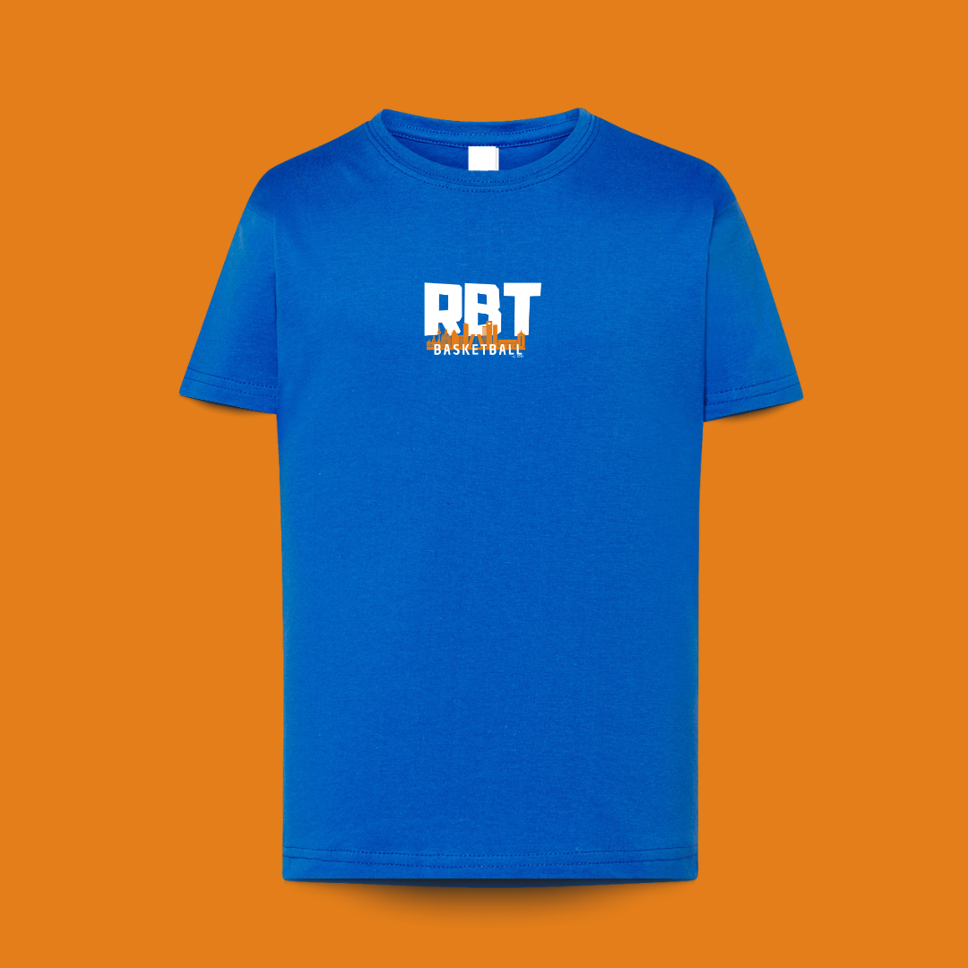camiseta azul royal para niños para amantes del baloncesto