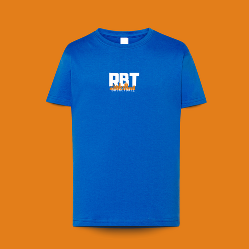 camiseta azul royal para niños para amantes del baloncesto