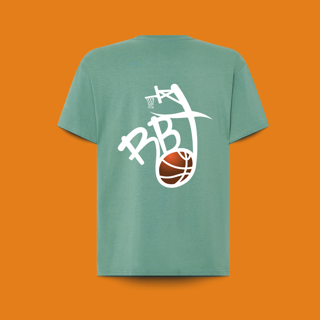 camiseta 100%algodon premium diseño espalda para amantes del baloncesto