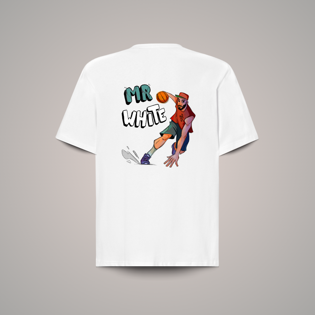 Camiseta Oversize Mr. White back/front