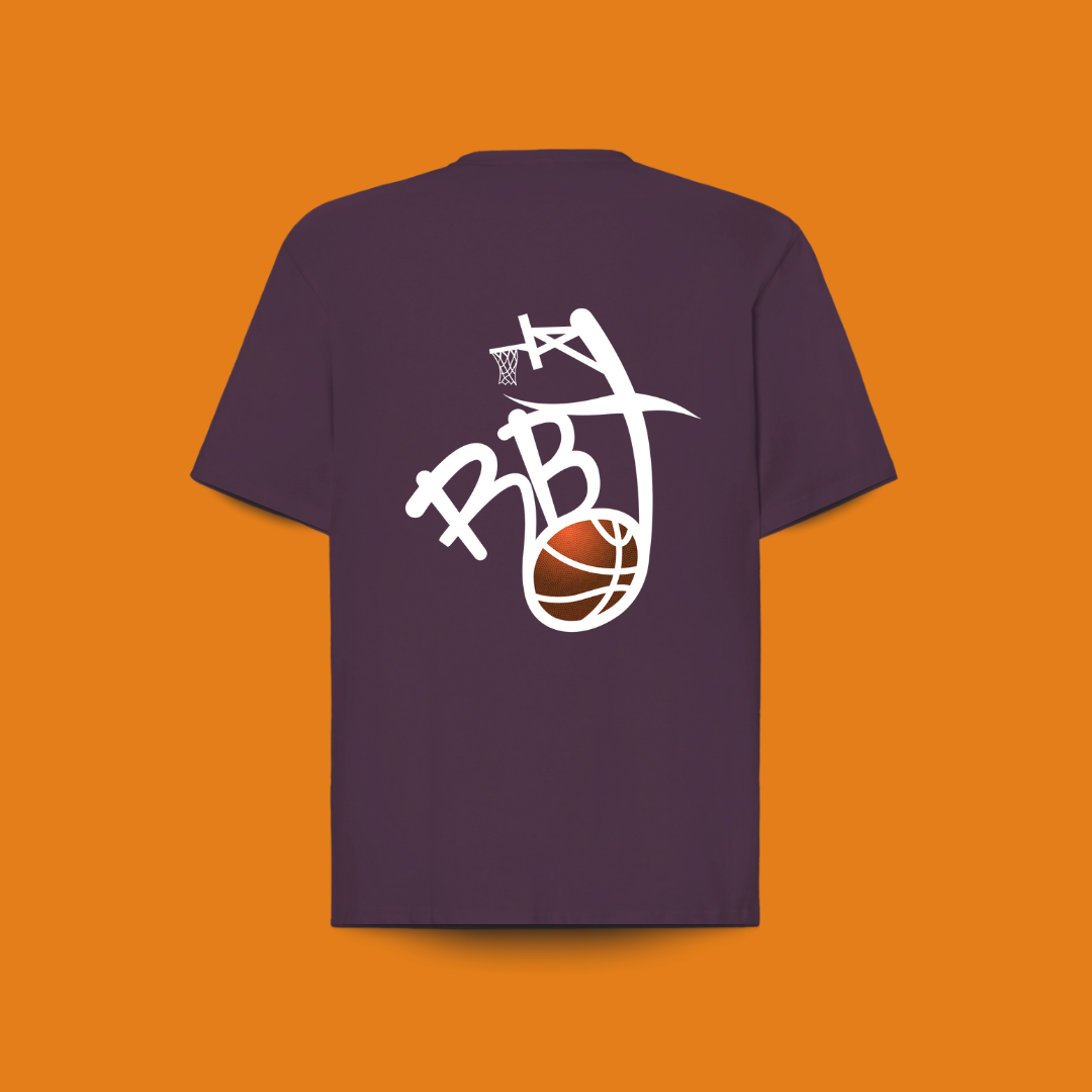 camiseta premium para amantes del baloncesto, diseño origen en la espalda