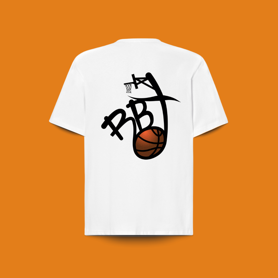 camiseta 100%algodón oversize, diseño origen espalda, para amantes del baloncesto