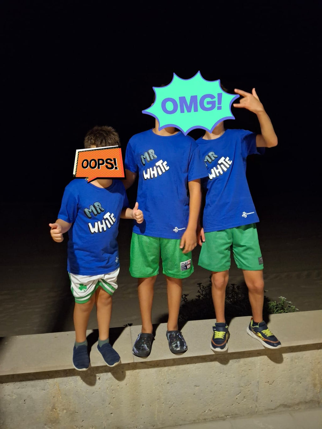 Camiseta Infantil Azul Royal Mr. White