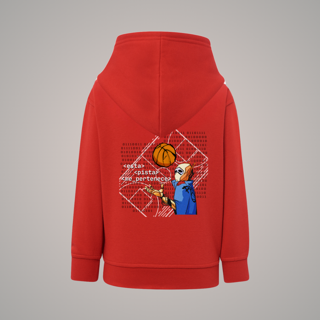 Sudadera infantil con capucha RBT-ONE CÓDIGO BINARIO