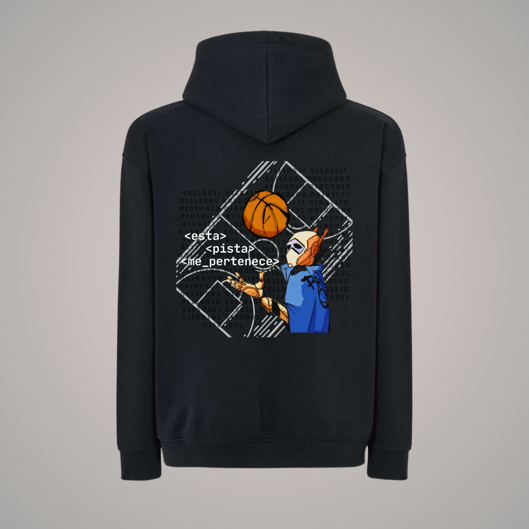 Sudadera con capucha Oversize RBT-ONE CODIGO BINARIO