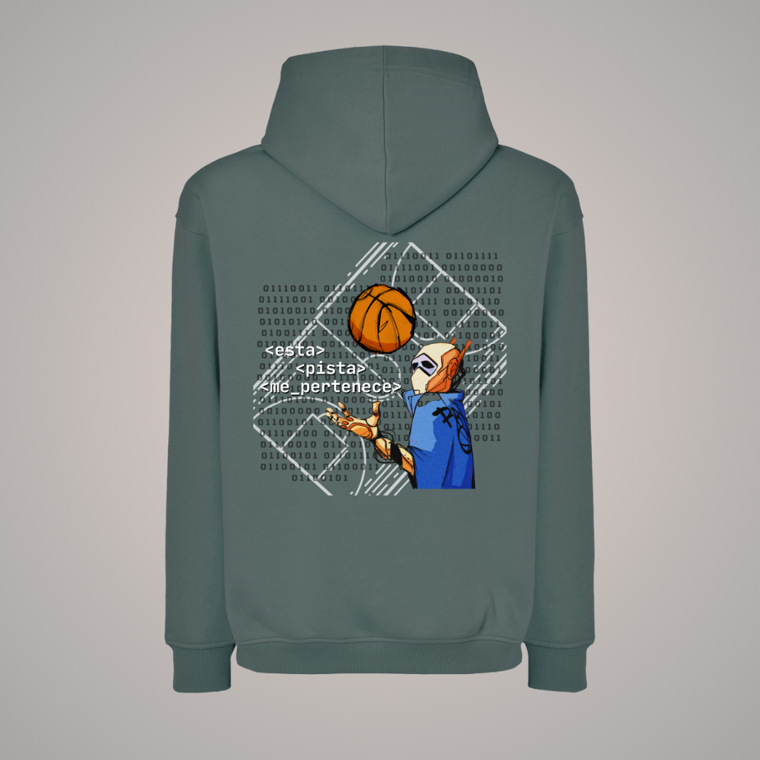 Sudadera con capucha Oversize RBT-ONE CODIGO BINARIO