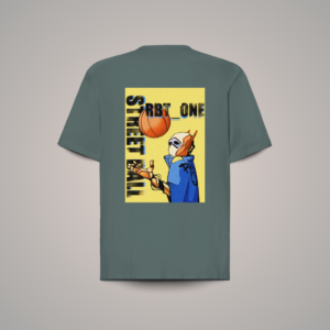 CAMISETA OVERSIZE RBT-ONE BACK-FRONT 100% ALGODÓN