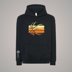 Sudadera oversize tricolor baloncesto capucha rbt