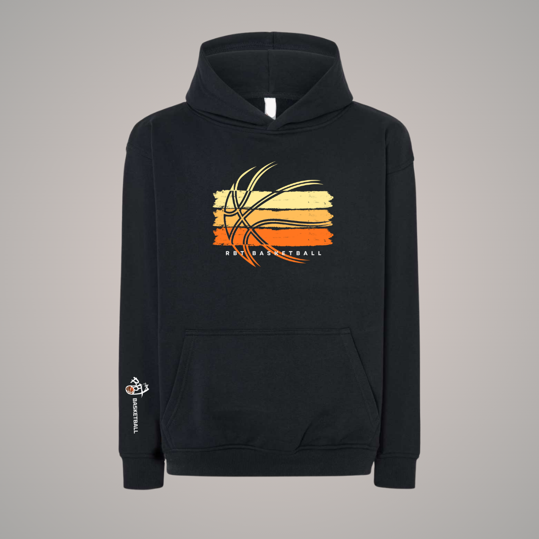 Sudadera oversize tricolor baloncesto capucha rbt