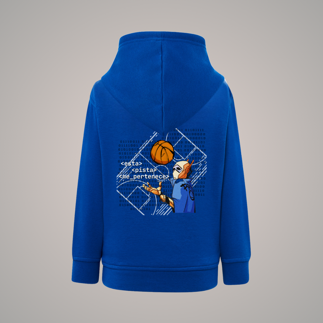 SUDADERA INFANTIL RBT-ONE CODIGO BINARIO CON CAPUCHA