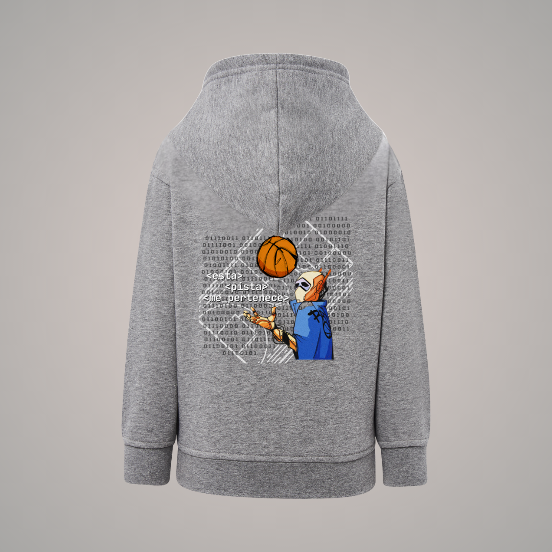 SUDADERA INFANTIL RBT-ONE CODIGO BINARIO CON CAPUCHA