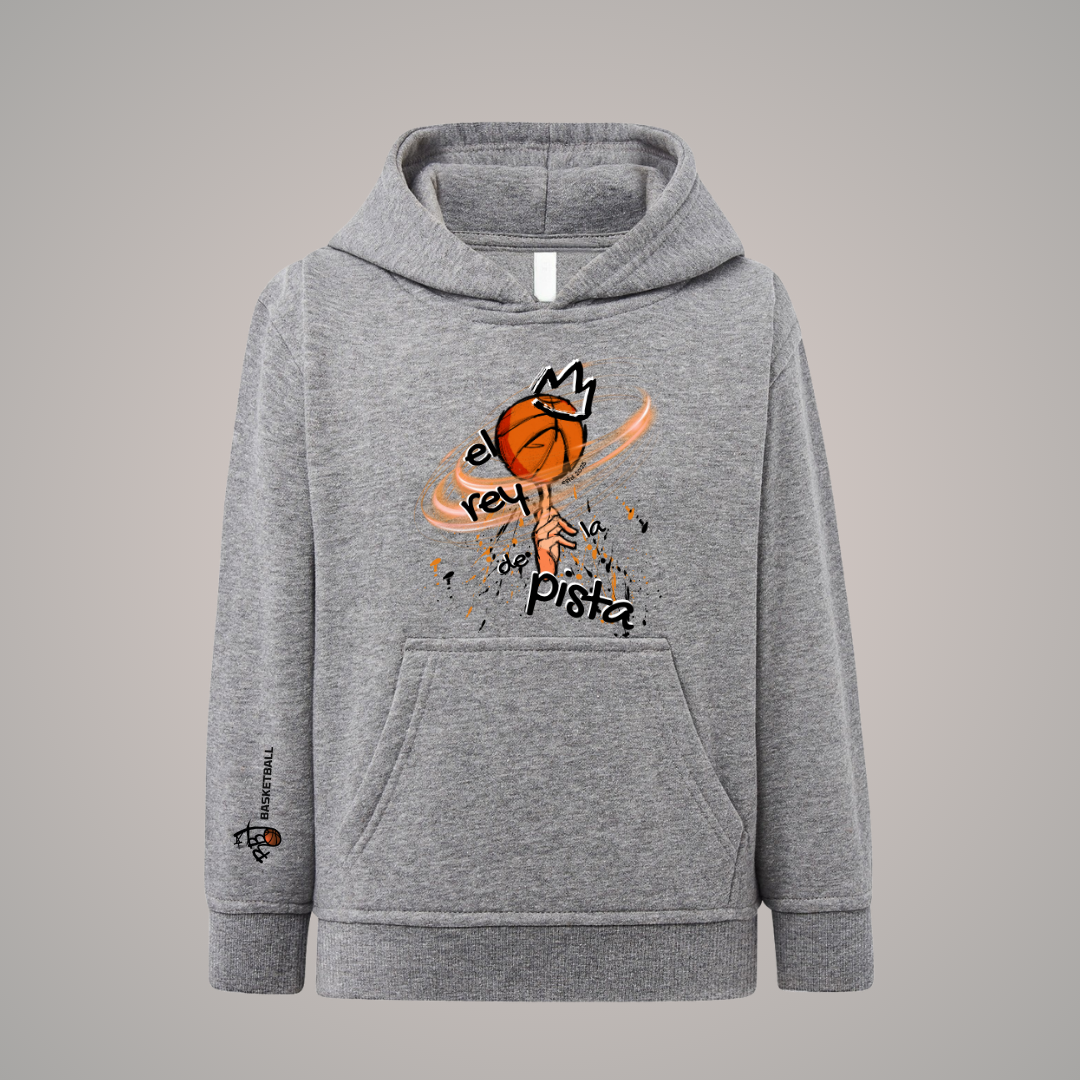 sudadera infantil con capucha baloncesto spining