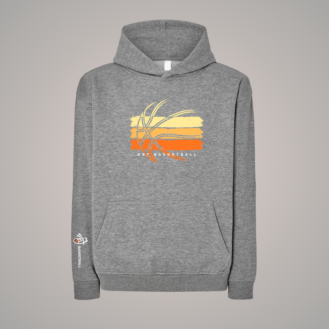 Sudadera oversize tricolor baloncesto capucha rbt